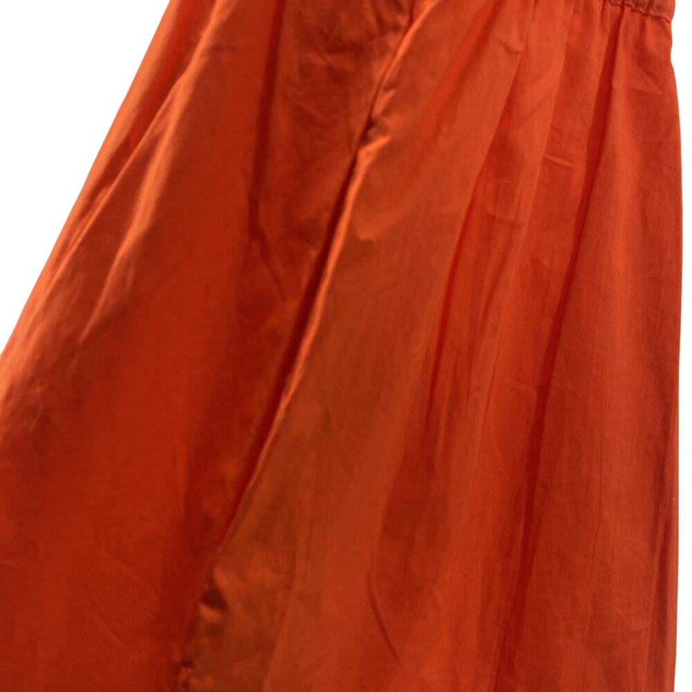 Quince 100% Organic Cotton Tiered Short Dress Vermilion Red Size XL - Picture 4 of 6